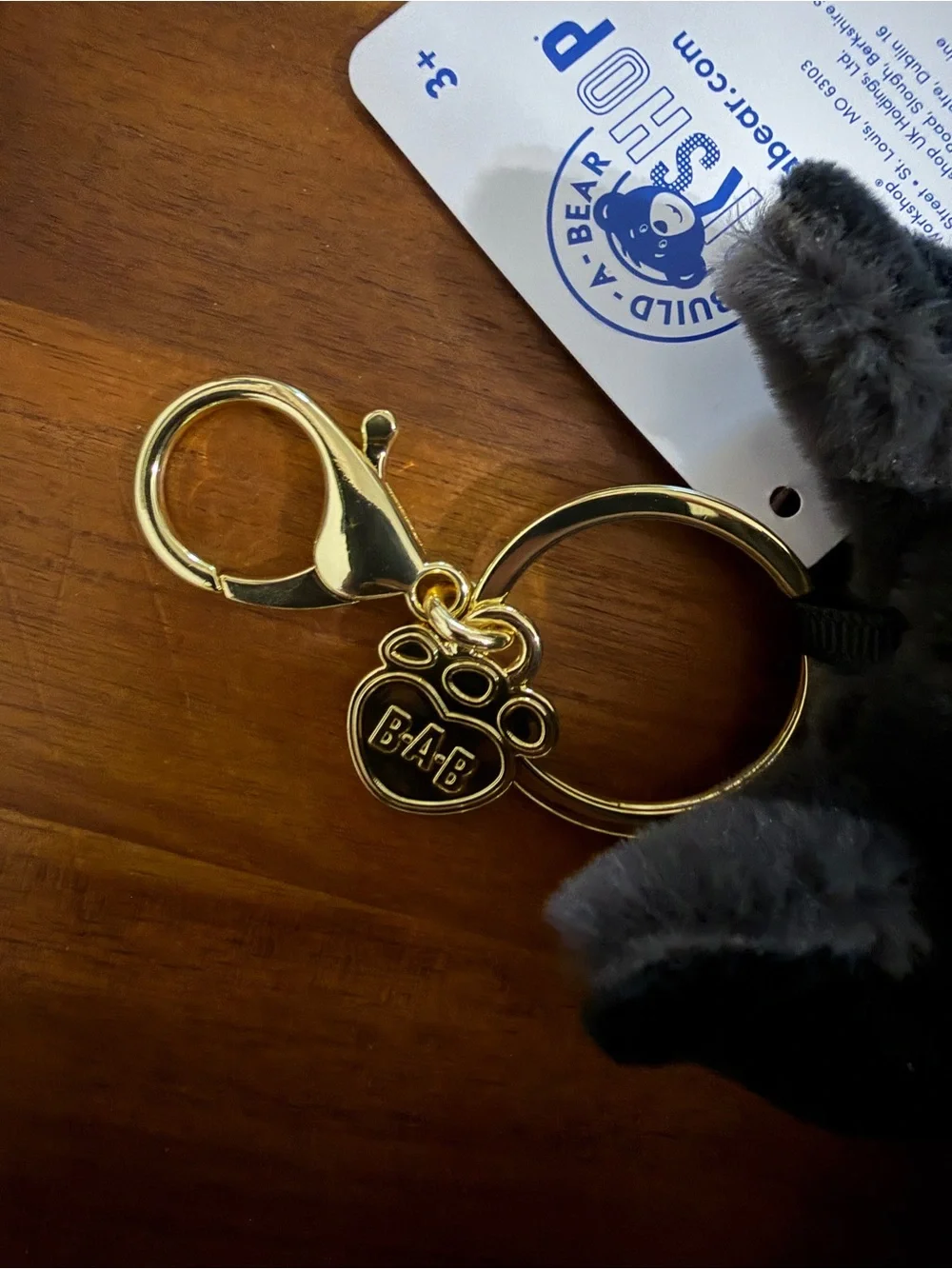 Build-A-Bear Workshop Bat Plush Bag Charm Key Chain Keyring